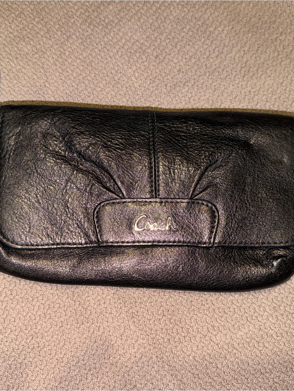 Coach Black Interior Leather Card Case